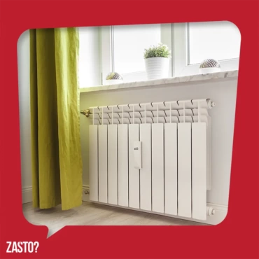 Zašto se radijatori stavljaju ispod prozora