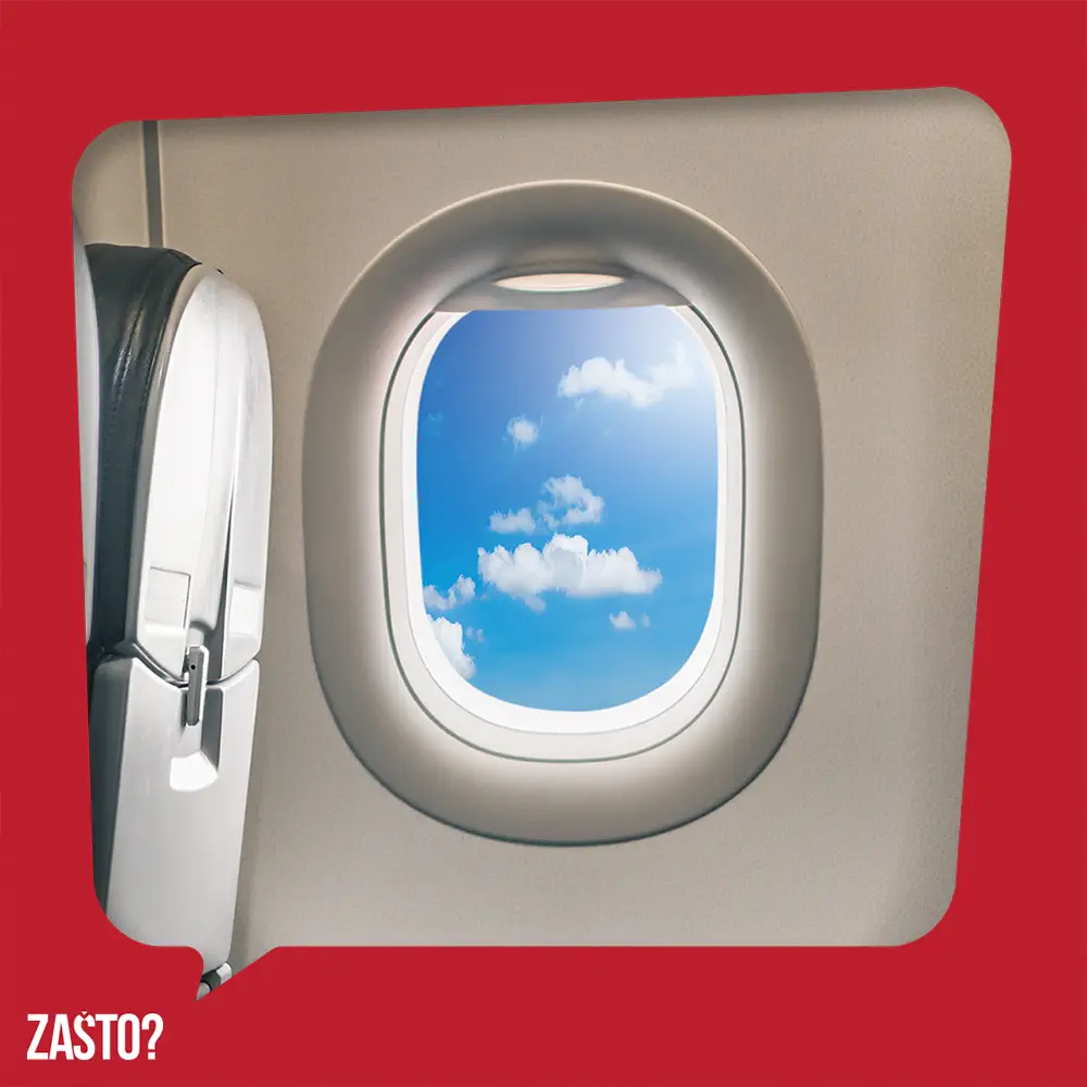 Zašto su prozori na avionu okrugli